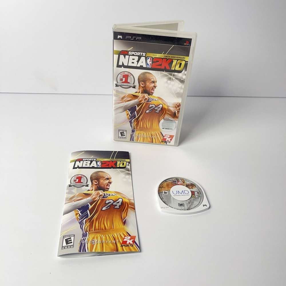 NBA 2K10 Sony PSP 2009 Tenth Anniversary Kobe Bryant #24 game Lakers 2k sports